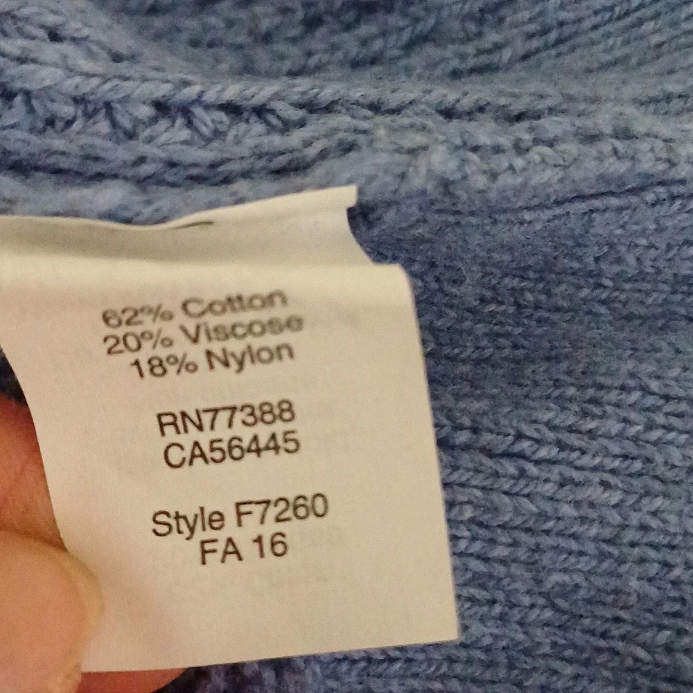 🔥🔥🔥Madewell Cornflower blue convertible turtleneck crewneck sweater S - Picture 10 of 13